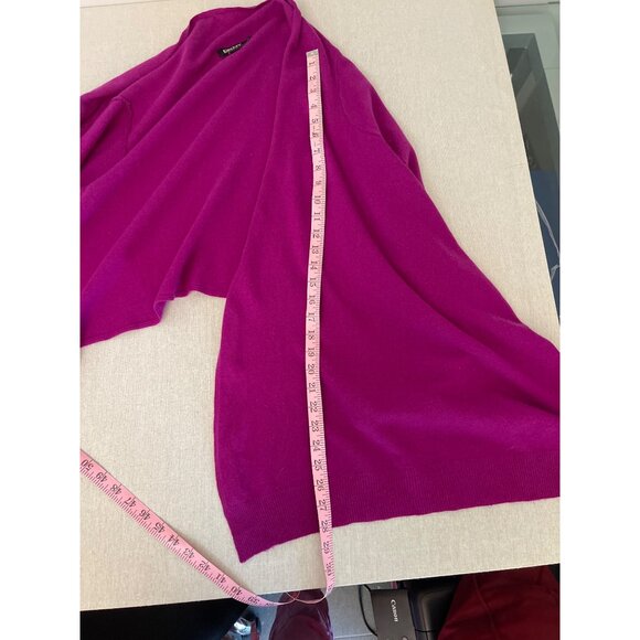 DKNY Womens Open Front Cardigan P/S Purple Wool and cashmere. - Picture 13 of 13